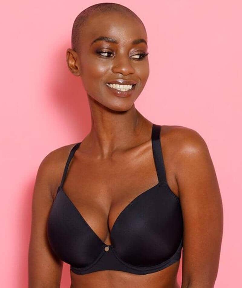 Curvy Kate Smoothie T-Shirt Plunge Bra - Black - Image 4