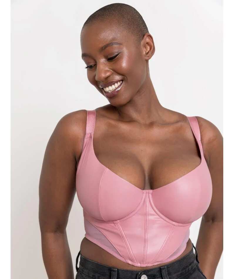 Curvy Kate Storm Longline Balcony Bra - Dusky Rose