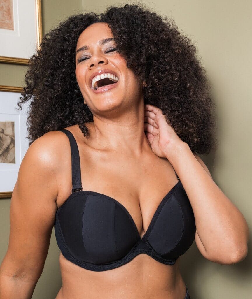 Curvy Kate Superhero Multiway Padded Plunge Bra - Black - Image 12