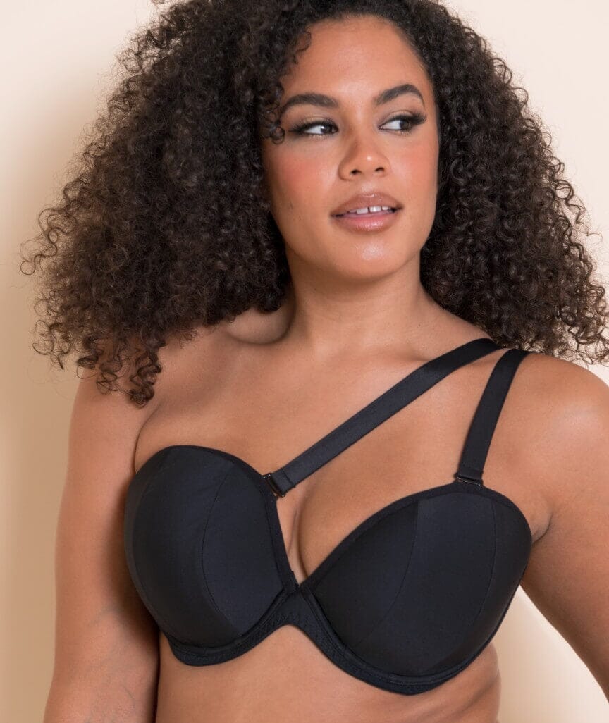 Curvy Kate Superhero Multiway Padded Plunge Bra - Black - Image 3