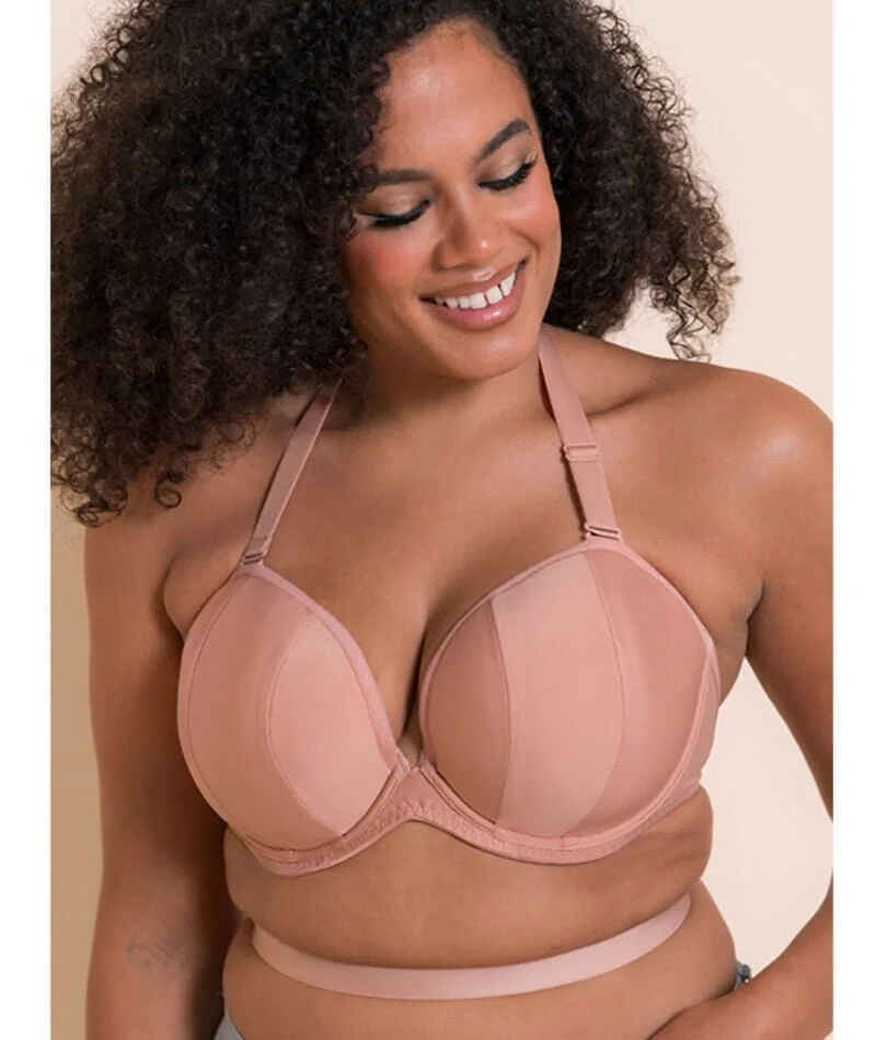 Curvy Kate Superhero Multiway Padded Plunge Bra - Latte - Image 5