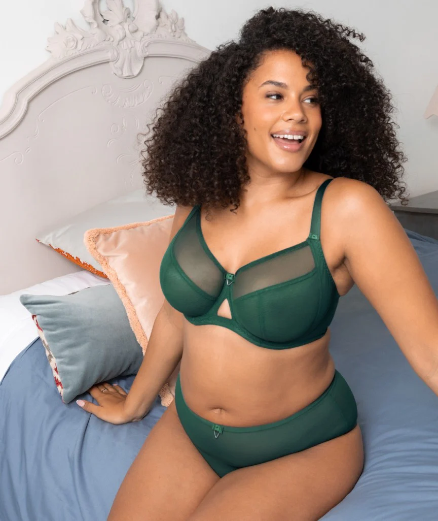 Curvy Kate Victory Balcony Bra  - Forest Green - Image 3