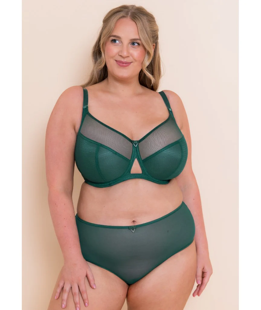 Curvy Kate Victory Balcony Bra  - Forest Green - Image 7
