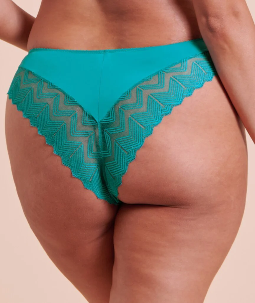Curvy Kate Wild One Brazilian Brief - Teal Blue - Image 2