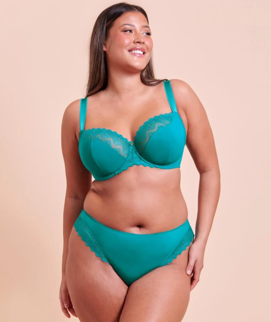Curvy Kate Wild One Brazilian Brief - Teal Blue - Image 5