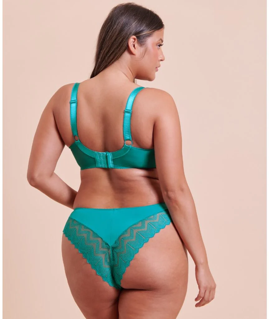 Curvy Kate Wild One Brazilian Brief - Teal Blue - Image 6