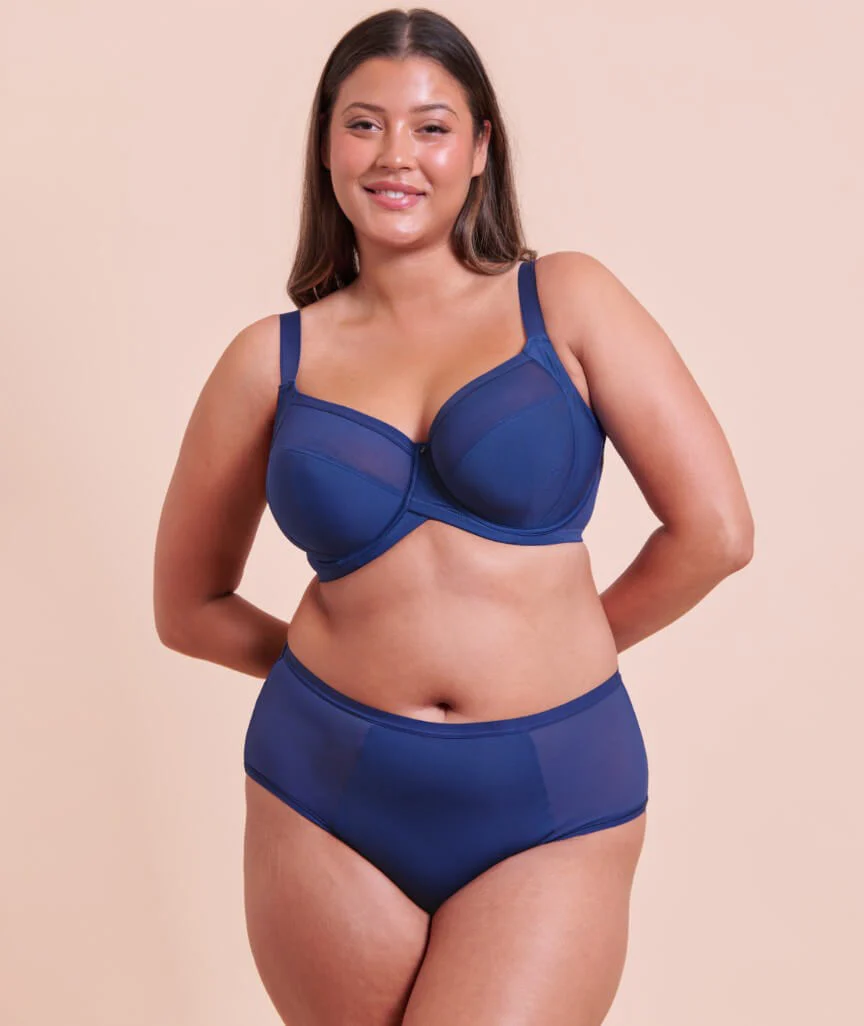 Curvy Kate Wonderfully Full Cup Bra - Dark Blue - Image 3