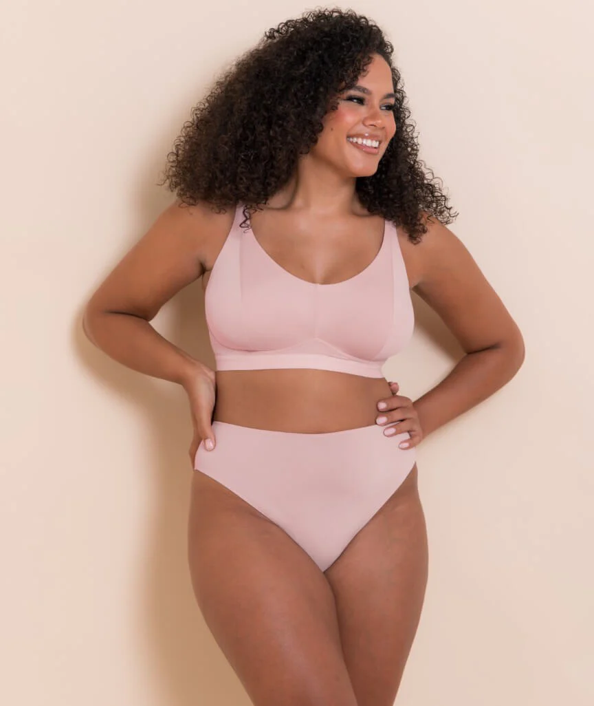 Curvy Kate Zen Brazilian Brief - Blush Pink - Image 3