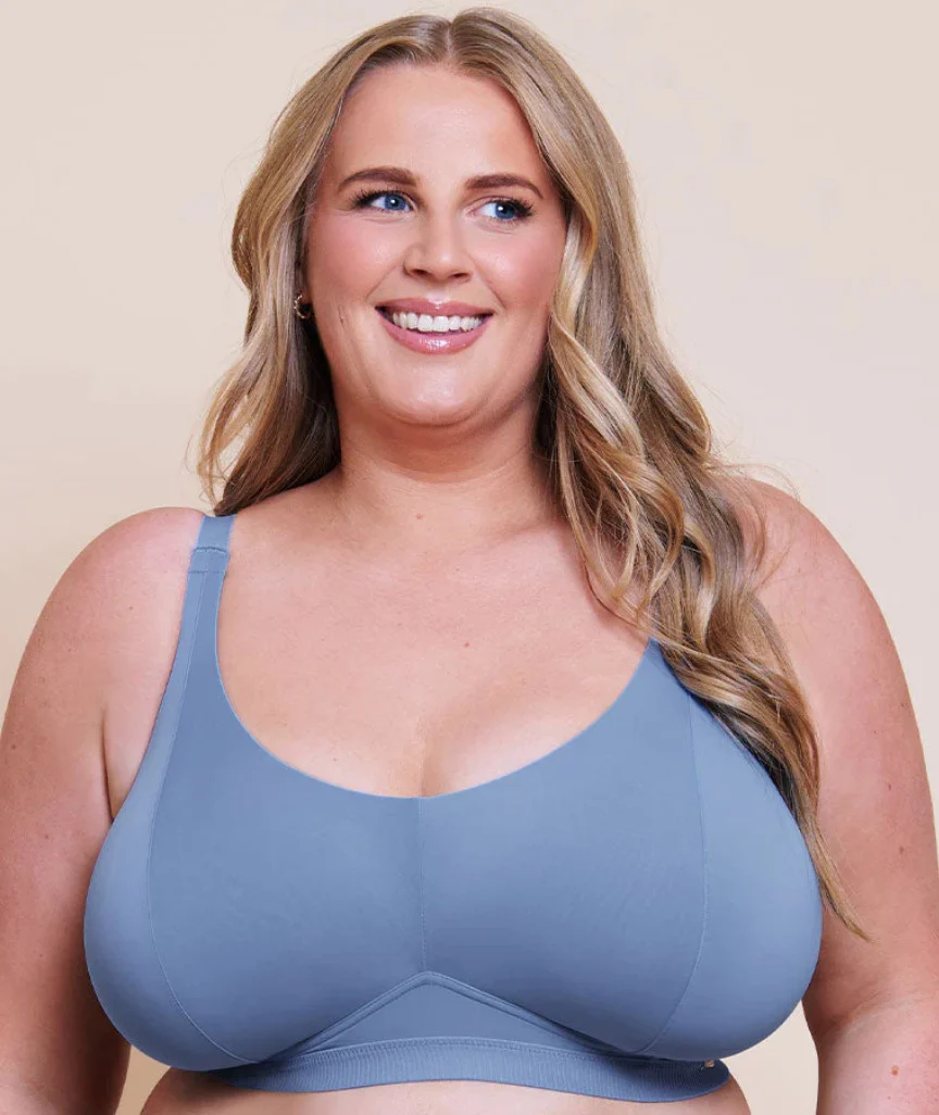 Curvy Kate Zen Wire-free Bralette - Blue - Image 2