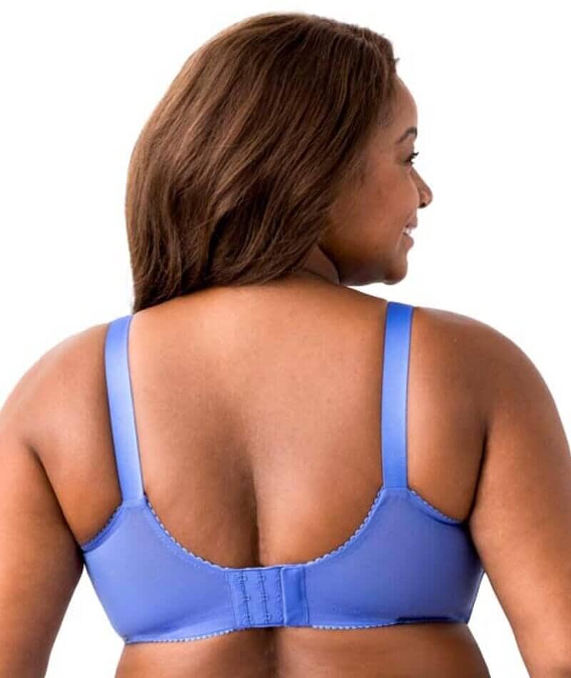 Elila Embroidered Lace Wire-Free Bra - Cobalt - Image 2