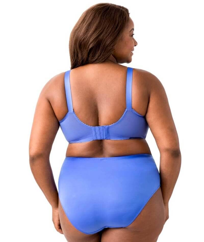 Elila Embroidered Lace Wire-Free Bra - Cobalt - Image 5