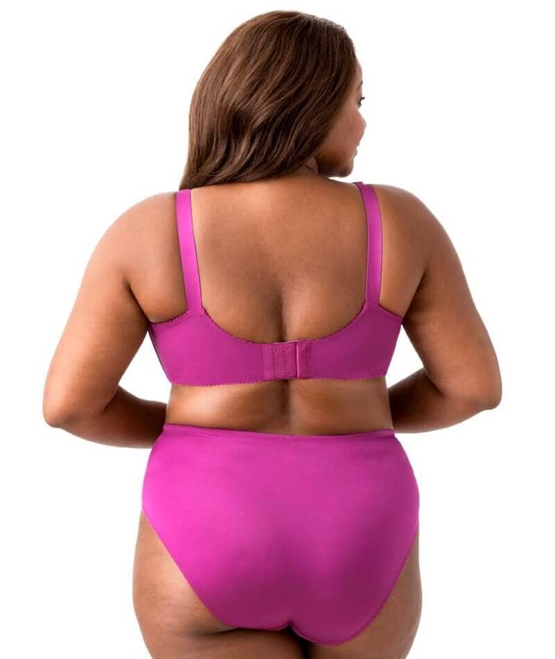 Elila Embroidered Lace Wire-Free Bra - Fuchsia - Image 7