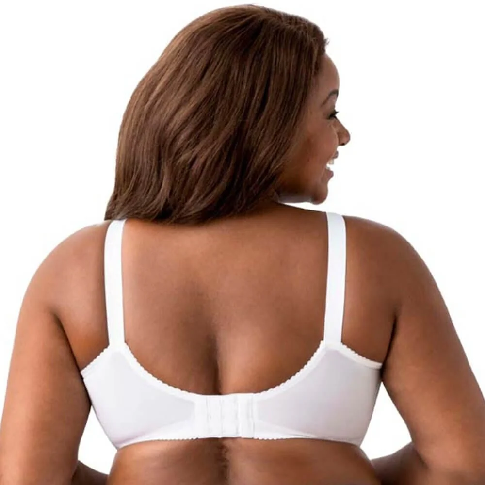 Elila Embroidered Lace Wire-Free Bra - White - Image 2