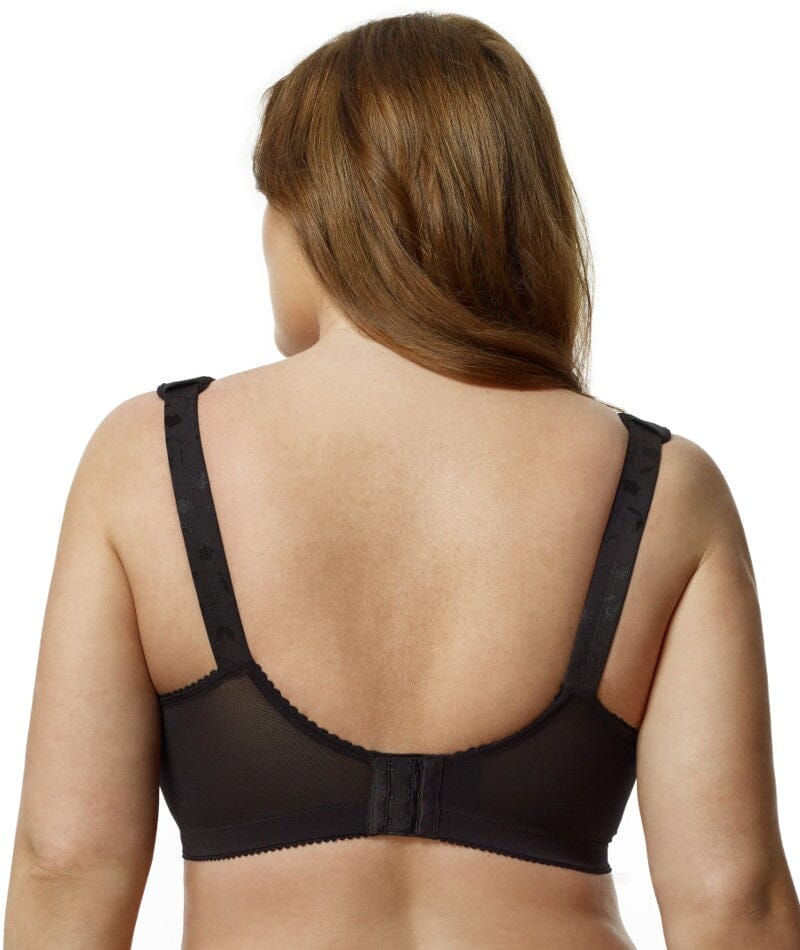 Elila Jacquard Wire-Free Bra - Black - Image 2