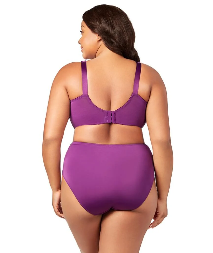 Elila Jacquard Wire-Free Bra - Aubergine - Image 3