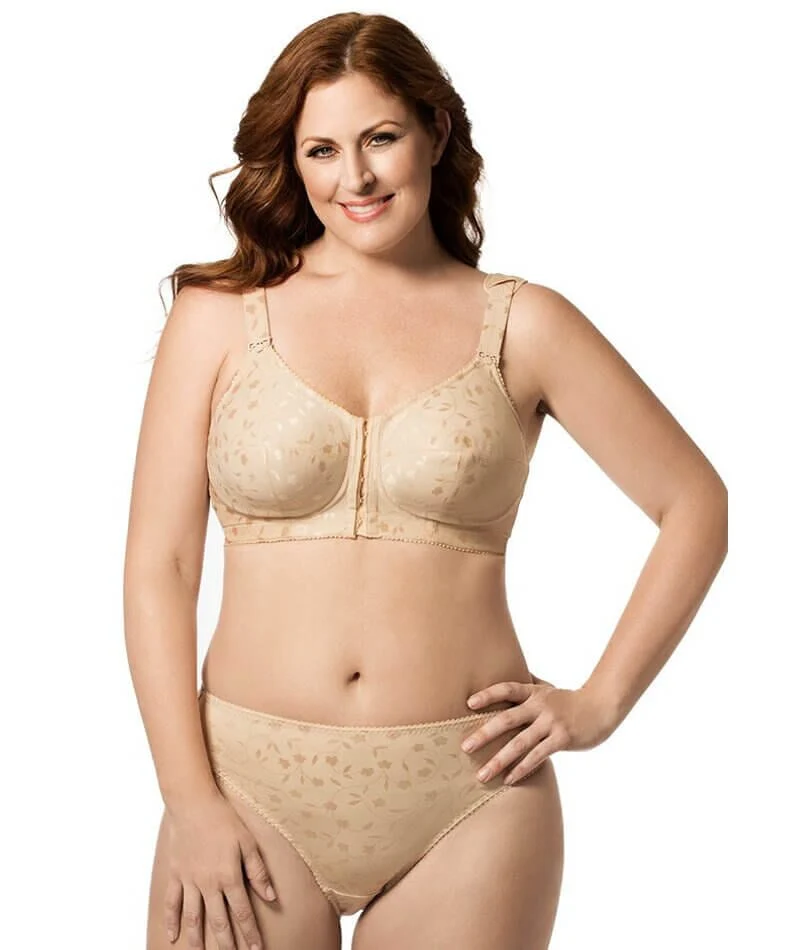 Elila Front Opening Wire-Free Posture Bra - Nude - Image 3