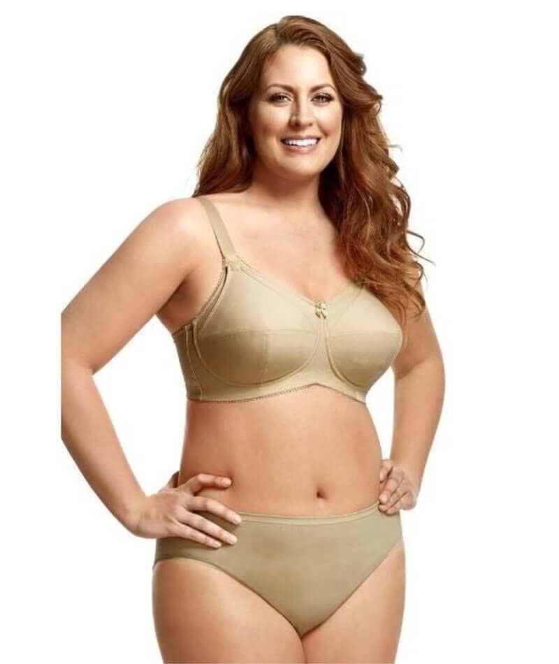 Elila Cotton Cup Wire-Free Nursing Bra - Nude - Image 4