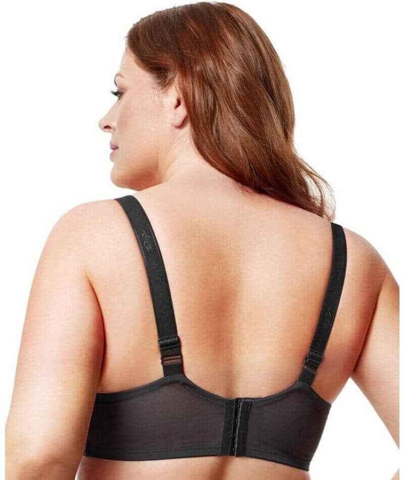 Elila Full Coverage Stretch Lace Underwired Bra - Black - Image 2