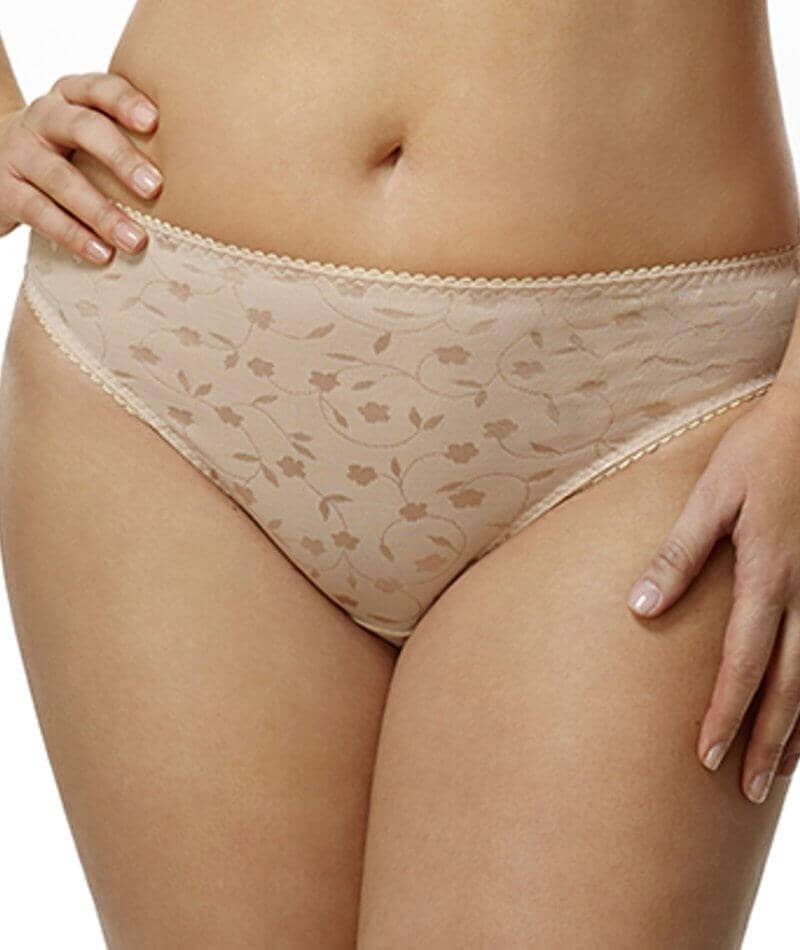 Elila Jacquard Brief - Nude