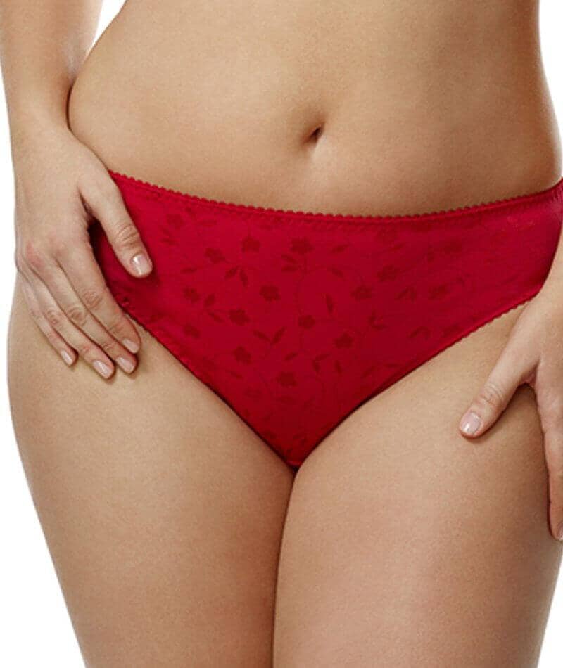 Elila Jacquard Brief - Red