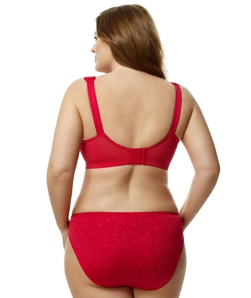 Elila Jacquard Brief - Red - Image 4