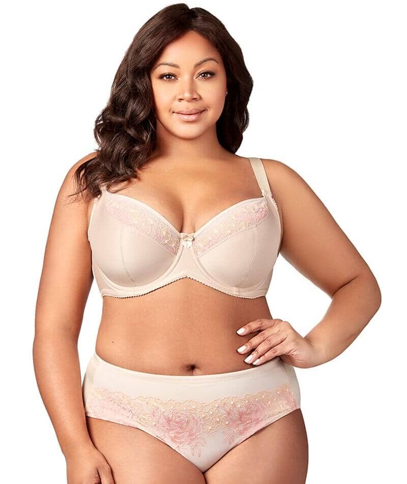 Elila Swiss Embroidered Microfiber Panty - Nude - Image 3