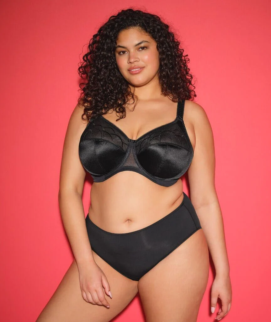 Elomi Cate Underwired Full Cup Banded Bra - Black - Image 6
