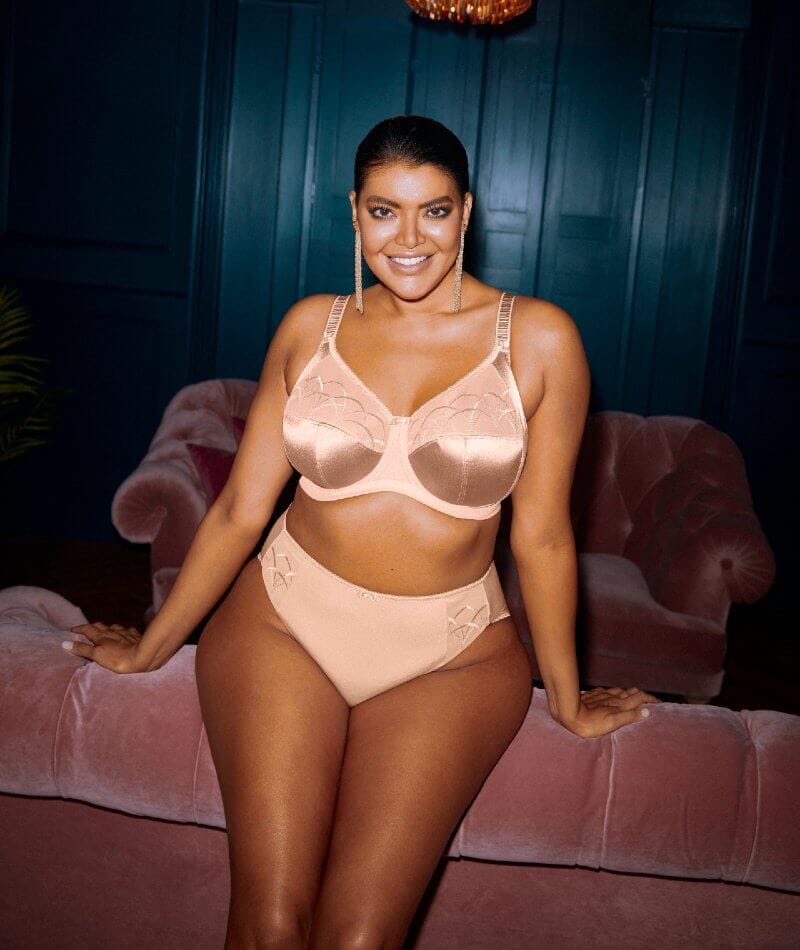 Elomi Cate Underwired Full Cup Banded Bra - Latte - Image 4