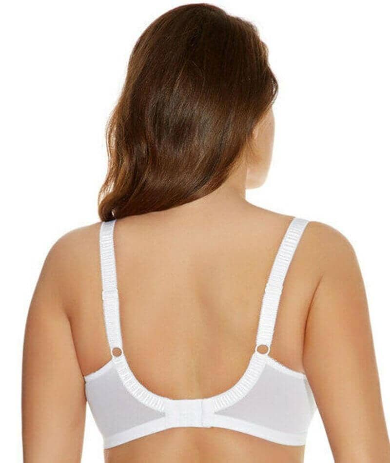 Elomi Cate Underwired Full Cup Banded Bra - White - Image 4