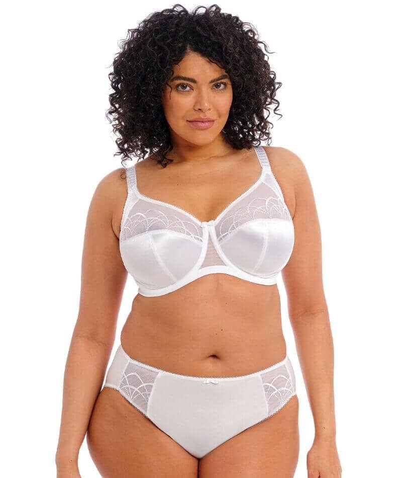 Elomi Cate Underwired Full Cup Banded Bra - White - Image 6