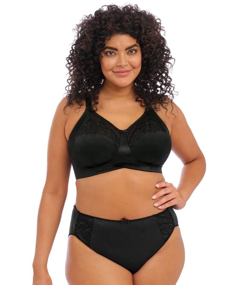 Elomi Cate Soft Cup Wire-Free Bra - Black - Image 5
