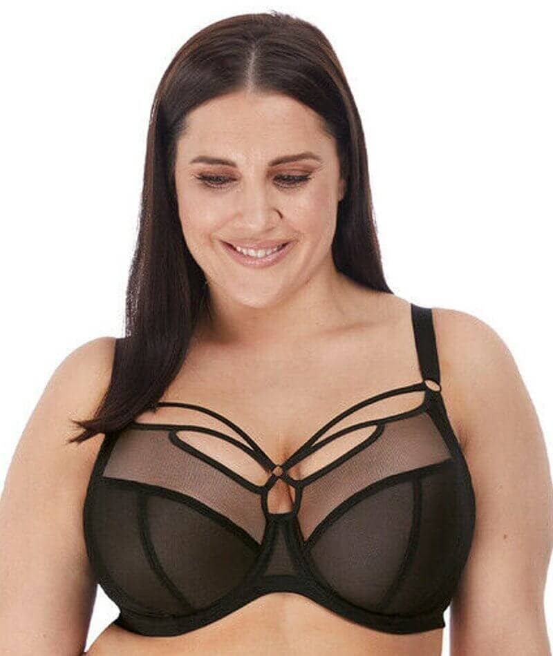 Elomi Sachi Underwired Plunge Bra - Black - Image 3