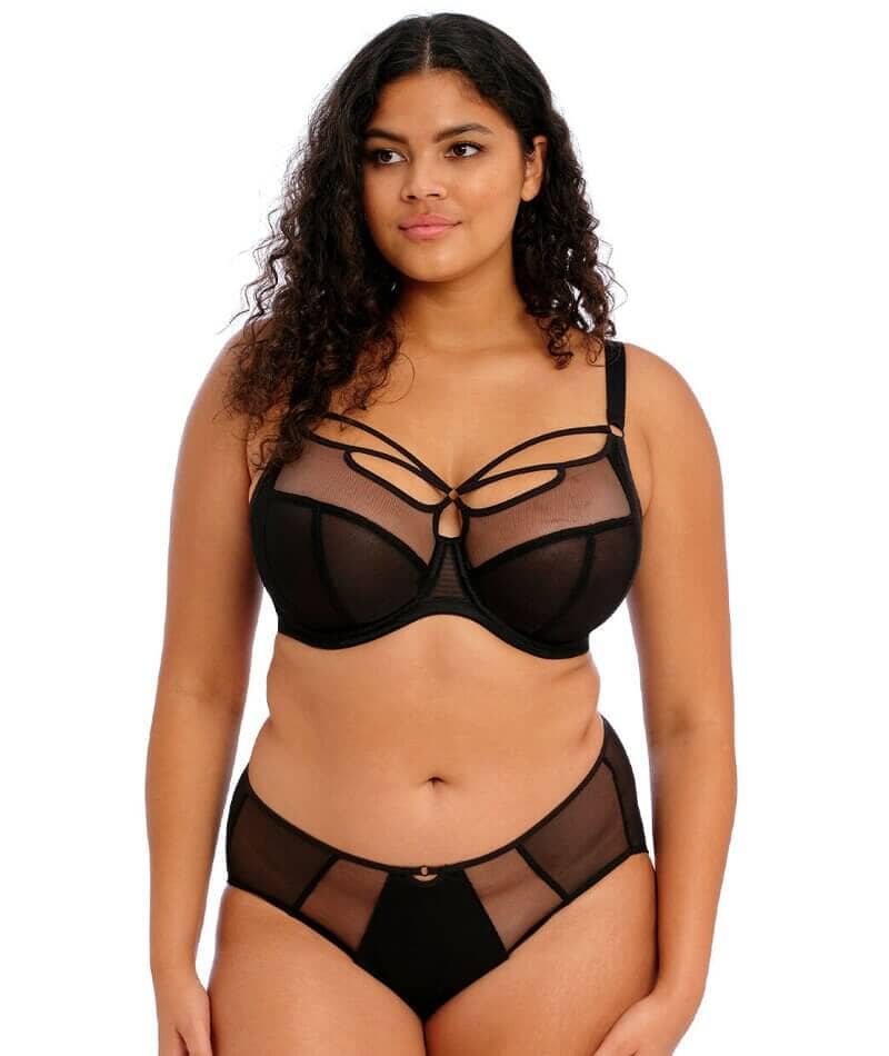 Elomi Sachi Underwired Plunge Bra - Black - Image 5