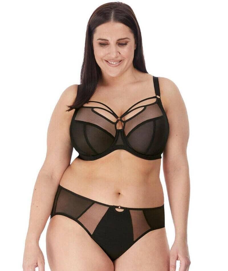 Elomi Sachi Underwired Plunge Bra - Black - Image 7