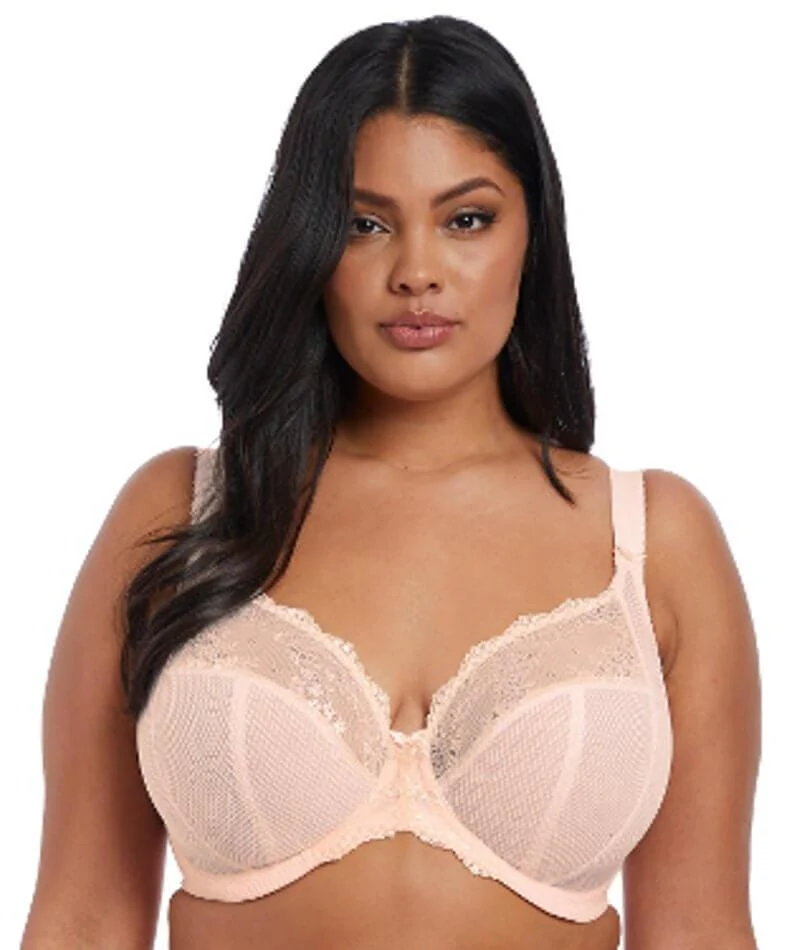 Elomi Charley Underwire Stretch Plunge Bra - Ballet Pink - Image 4