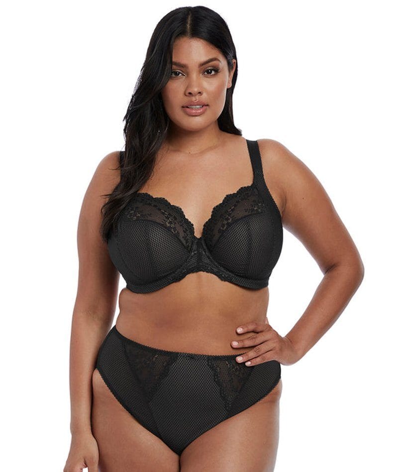Elomi Charley Underwire Stretch Plunge Bra - Black - Image 11