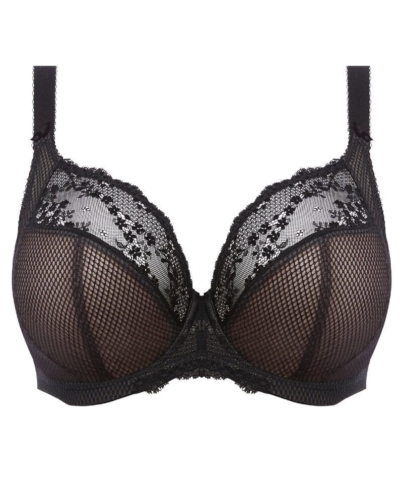 Elomi Charley Underwire Stretch Plunge Bra - Black - Image 15