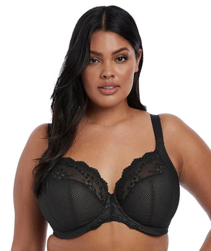 Elomi Charley Underwire Stretch Plunge Bra - Black - Image 5