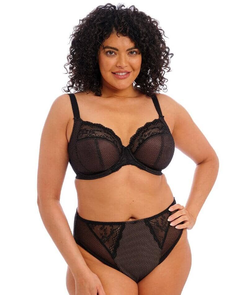 Elomi Charley Underwire Stretch Plunge Bra - Black - Image 8