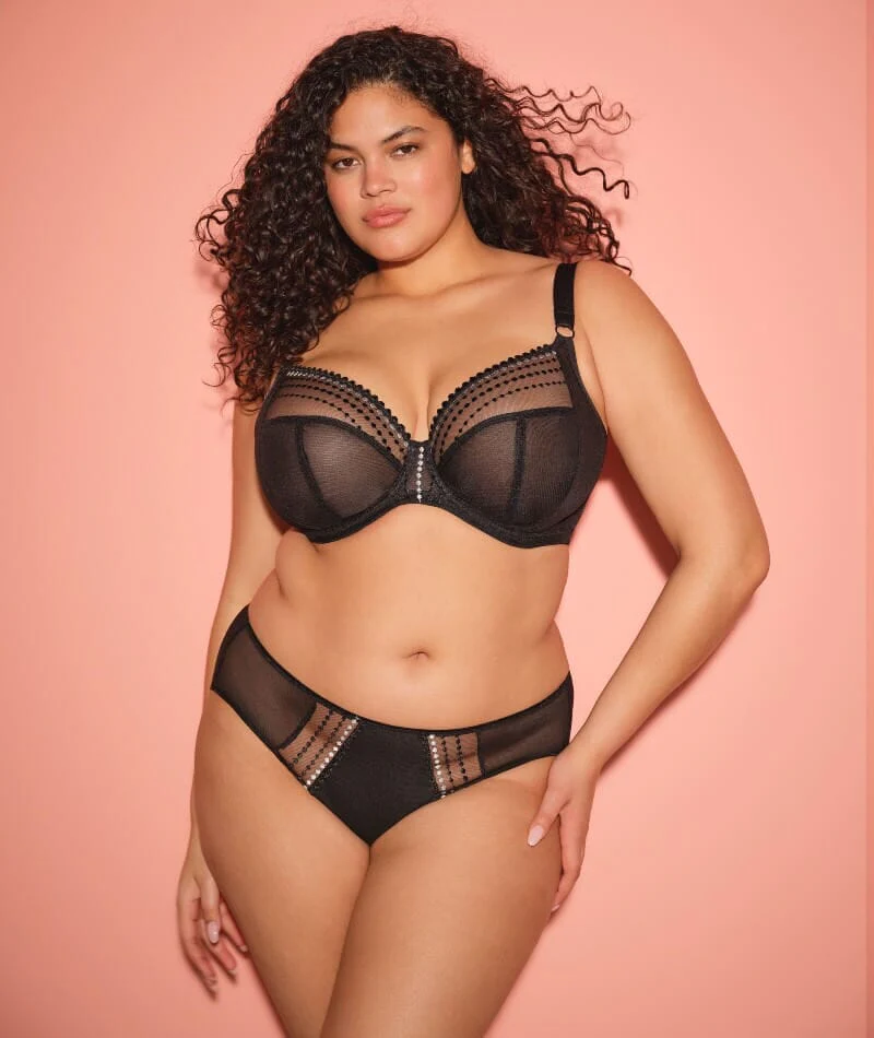 Elomi Matilda Underwired Plunge Bra - Black - Image 4