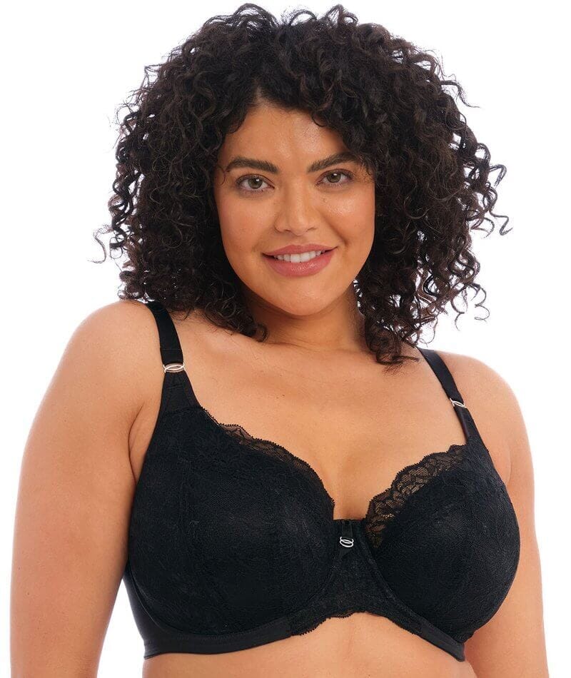 Elomi Brianna Underwire Padded Half Cup Bra - Black - Image 4