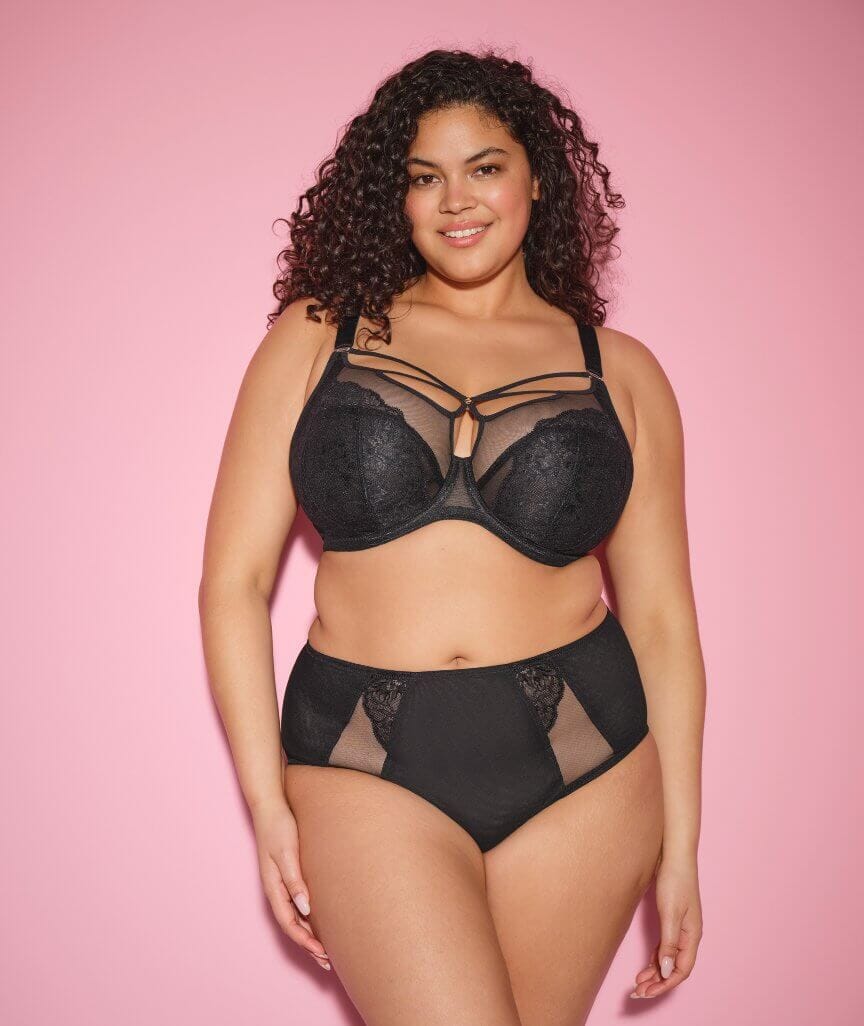 Elomi Brianna Underwire Plunge Bra - Black - Image 5
