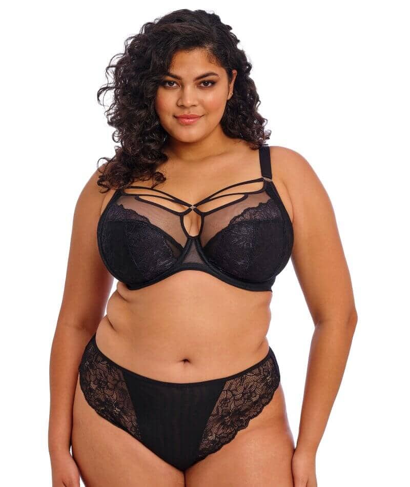 Elomi Brianna Underwire Plunge Bra - Black - Image 6