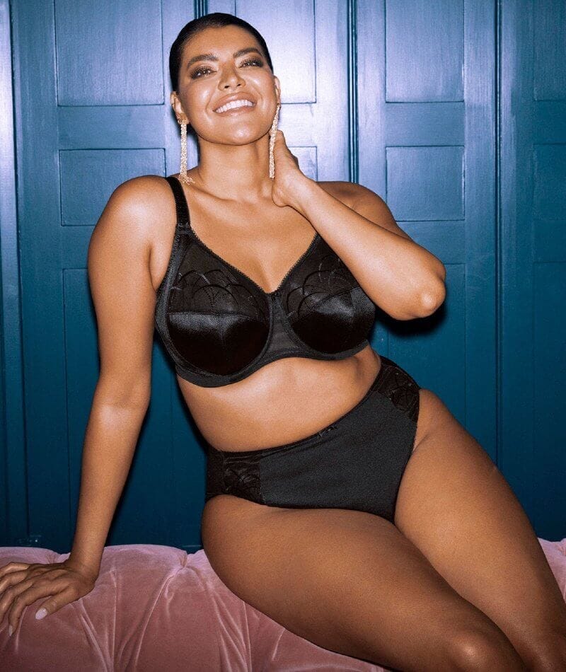Elomi Cate Underwired Full Cup Banded Bra 2 Pack - Black/Latte - Image 17