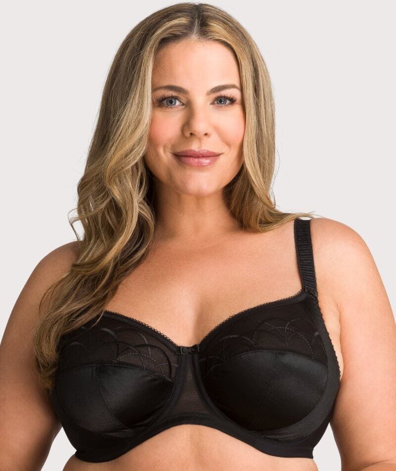 Elomi Cate Underwired Full Cup Banded Bra 2 Pack - Black/Latte - Image 3