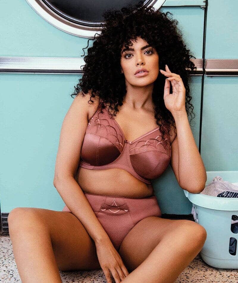 Elomi Cate Underwired Full Cup Banded Bra - Rosewood - Image 3