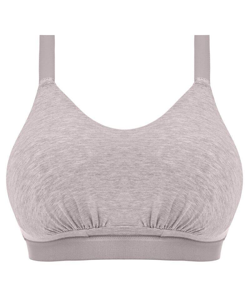 Elomi Downtime Wire-Free Bralette - Grey Marl - Image 8