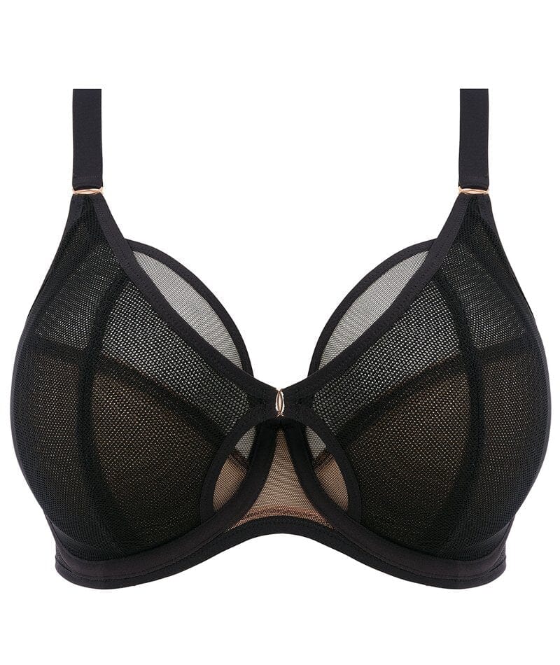 Elomi Kintai Underwired Plunge Bra - Black - Image 5