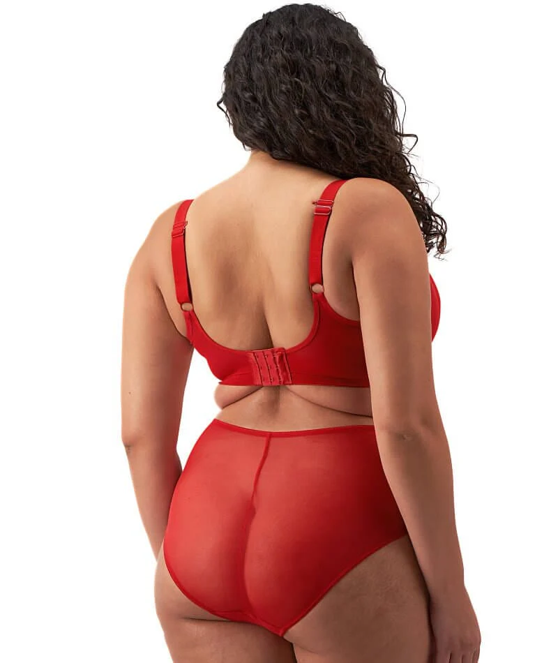 Elomi Matilda Underwired Plunge Bra - Haute Red - Image 10