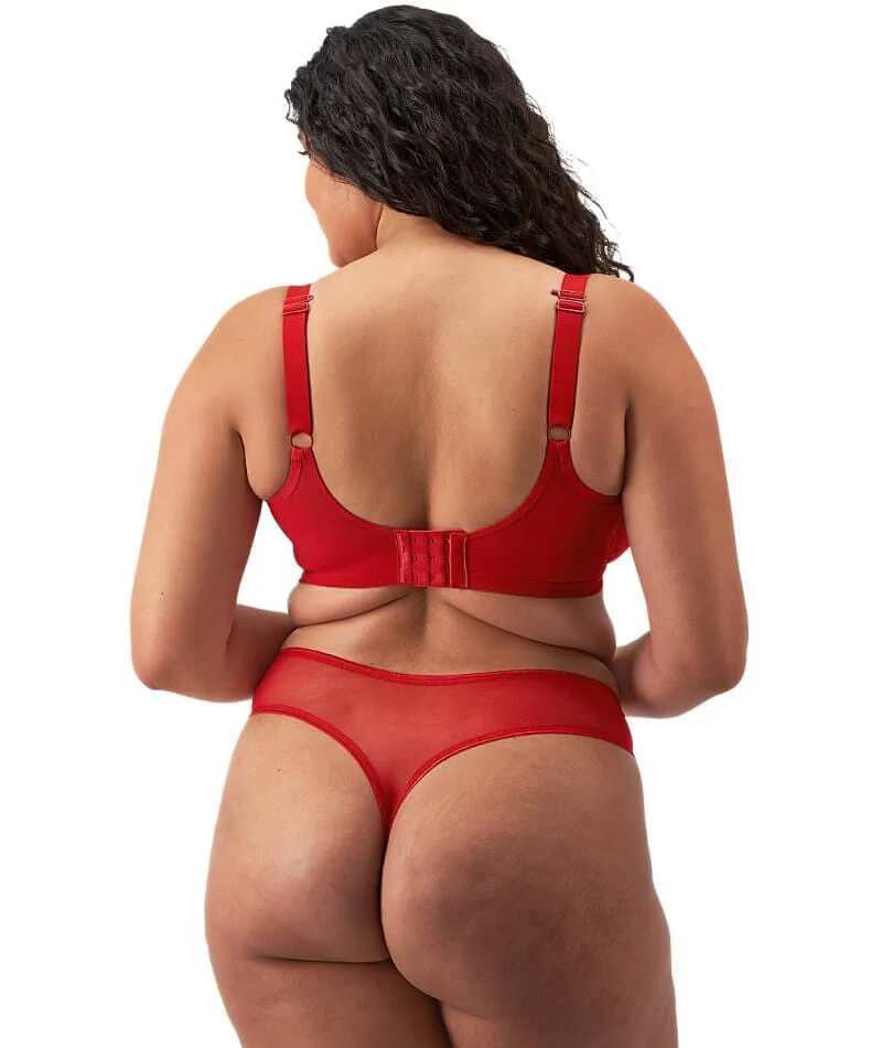Elomi Matilda Underwired Plunge Bra - Haute Red - Image 12